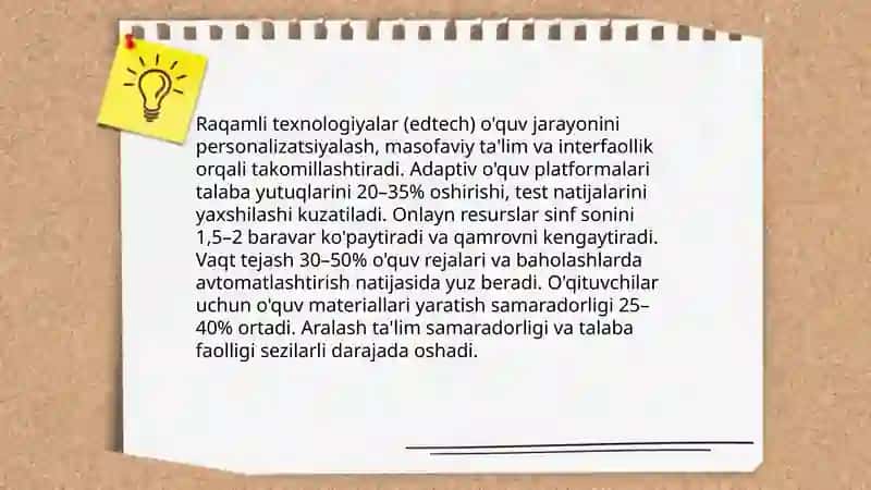 Innovatsiyalarning taʼlim sifatini oshirishga taʼsiri 4