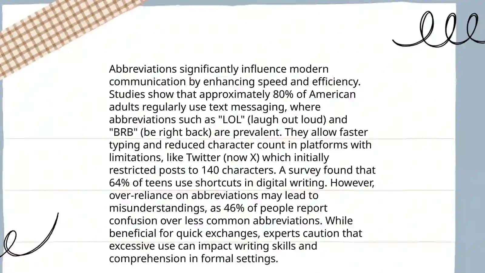 Role of abbreviation in Modern English 4