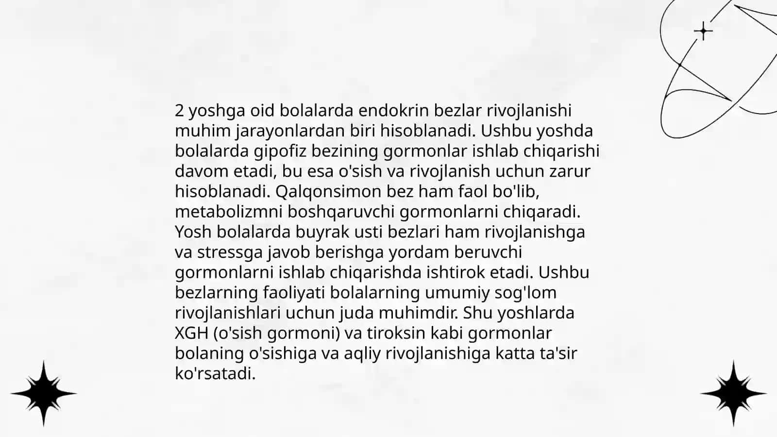 Endokrin tizimining yoshga oid fiziologiyasi va gigiyenasi 4