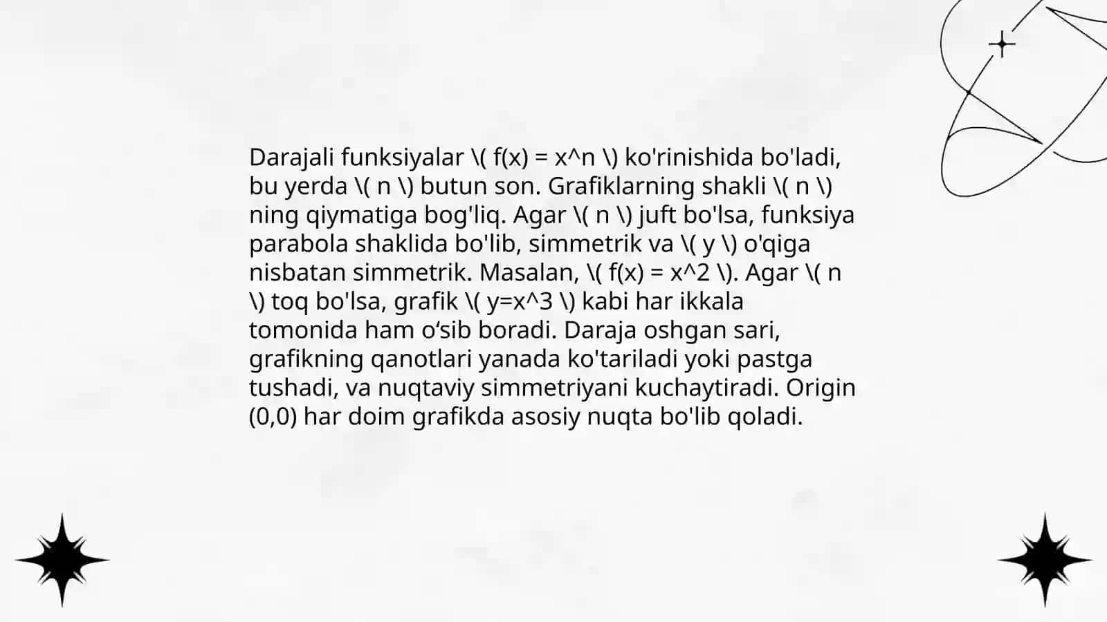 Darajali va Jukovskiy funksiyasi 4