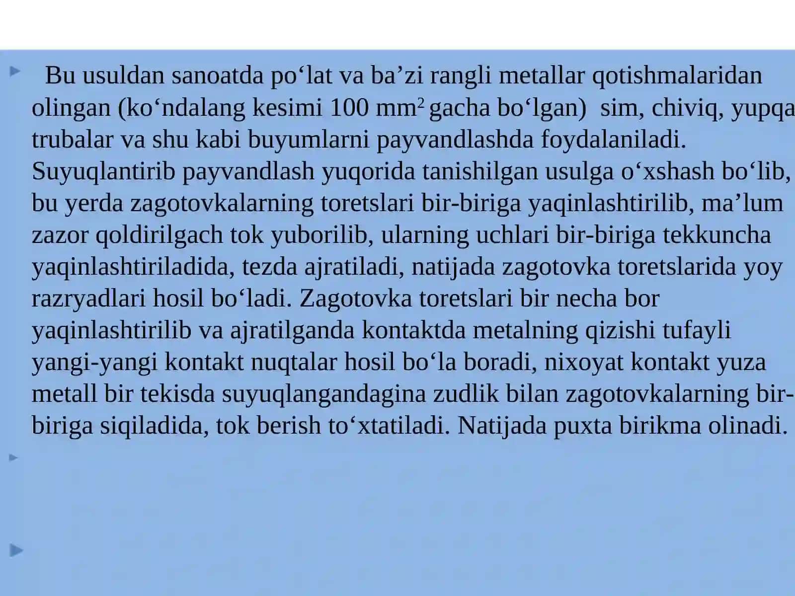 Termo-mexanik va mexanik payvandlash 4