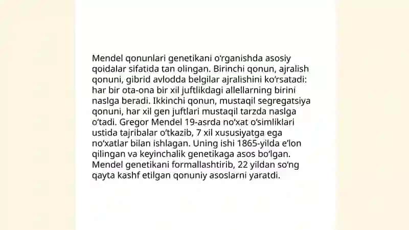 Genetika fanining vazifasi va usullari 4