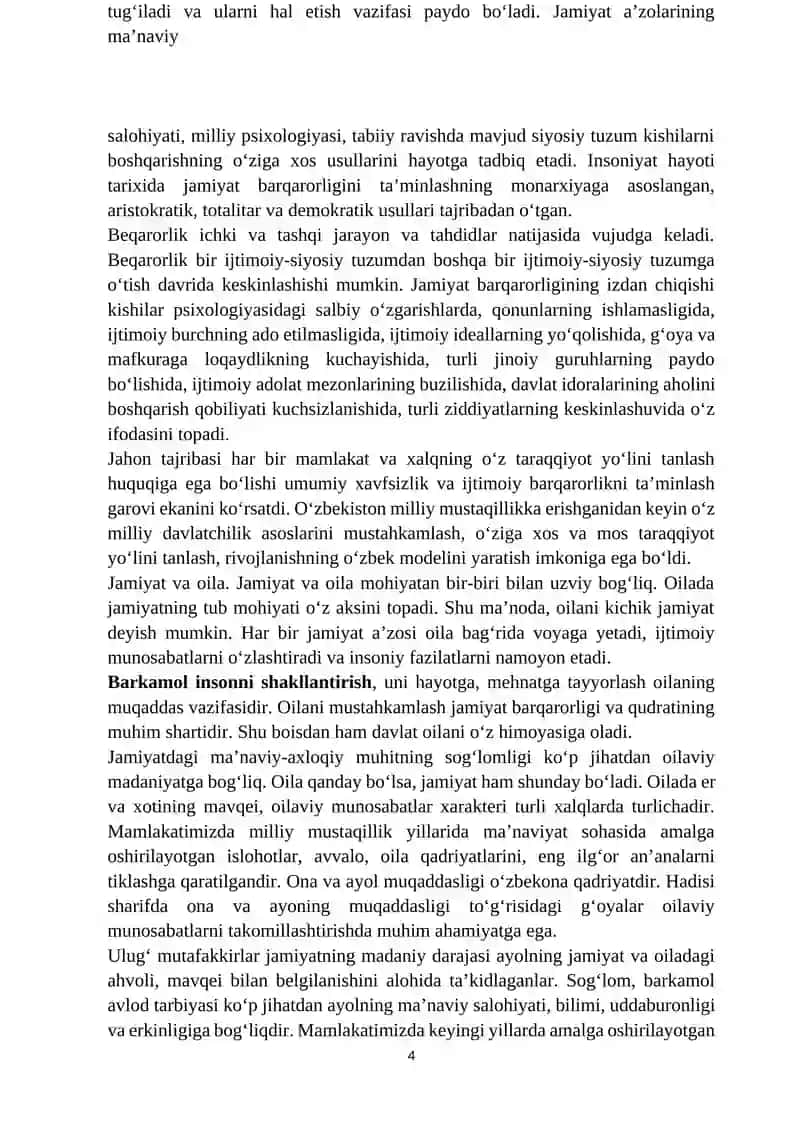 Jamiyat falsafasi 4