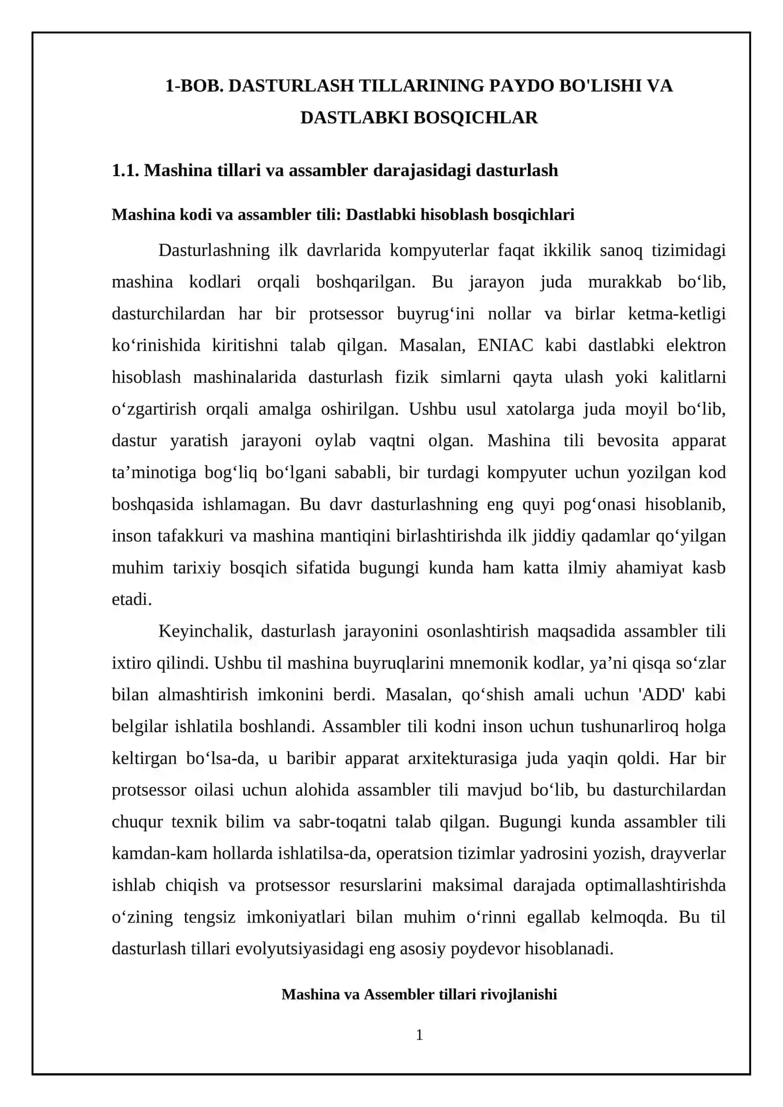Dasturlash tillarining rivojlanish tarixi 4