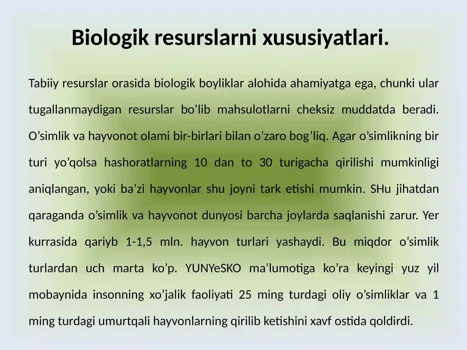 Biologik resurslar 4