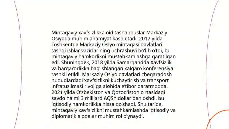 O'zbekiston Xalqaro integratsiyasi 4