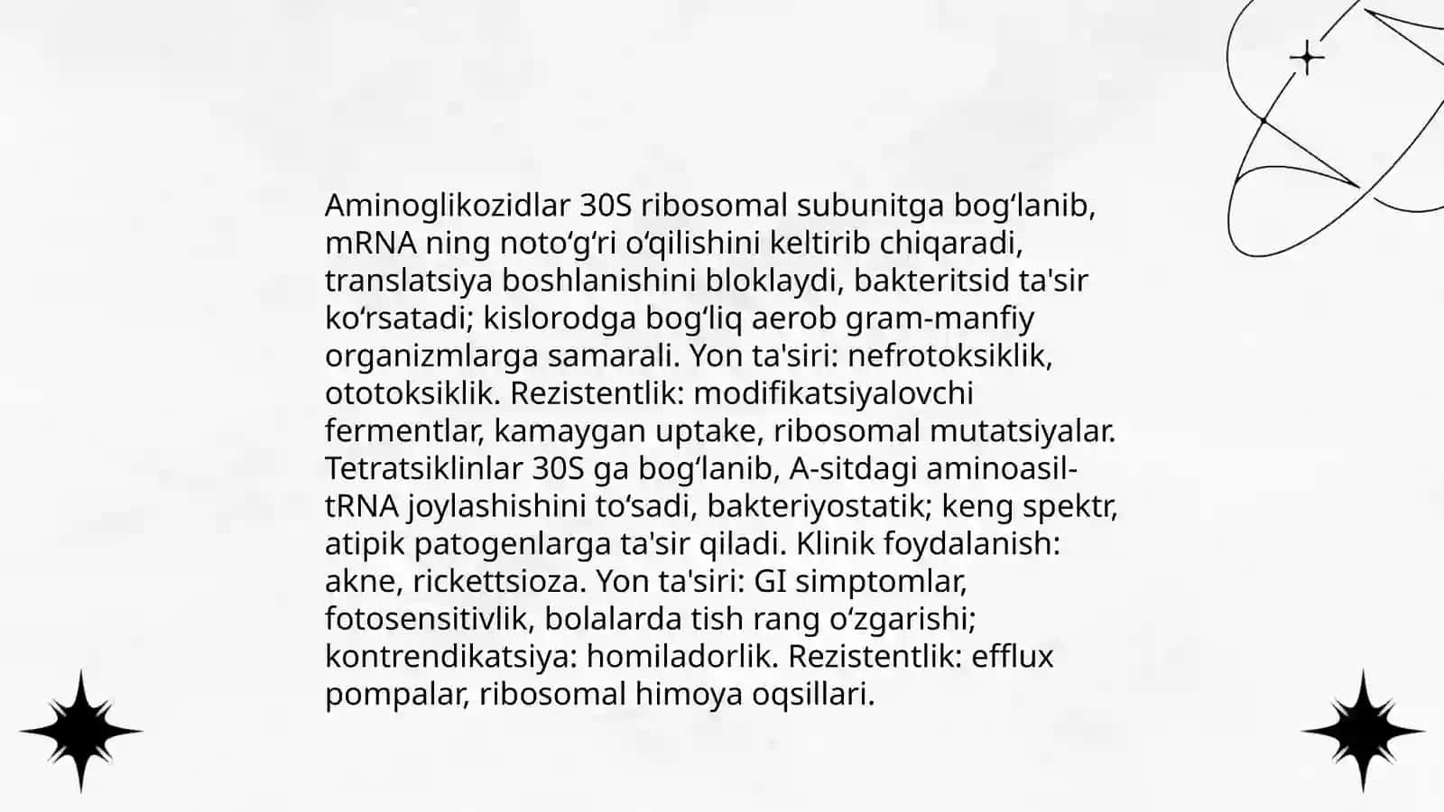 Antibiotiklar va ularning tasir mexanizimi 4