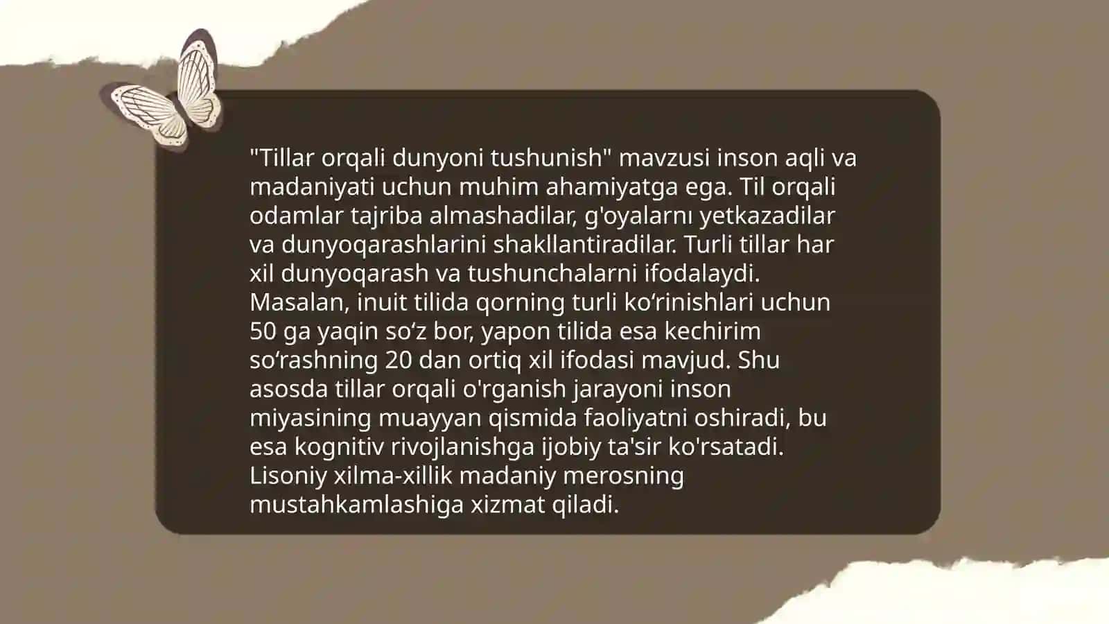 Til va tafakkur: Alakaning mohiyati 4