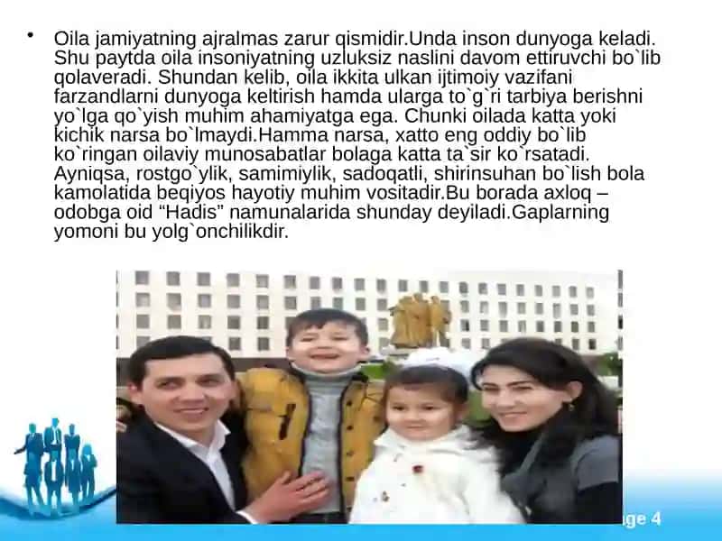 Oila tarbiyasi asoslari 4