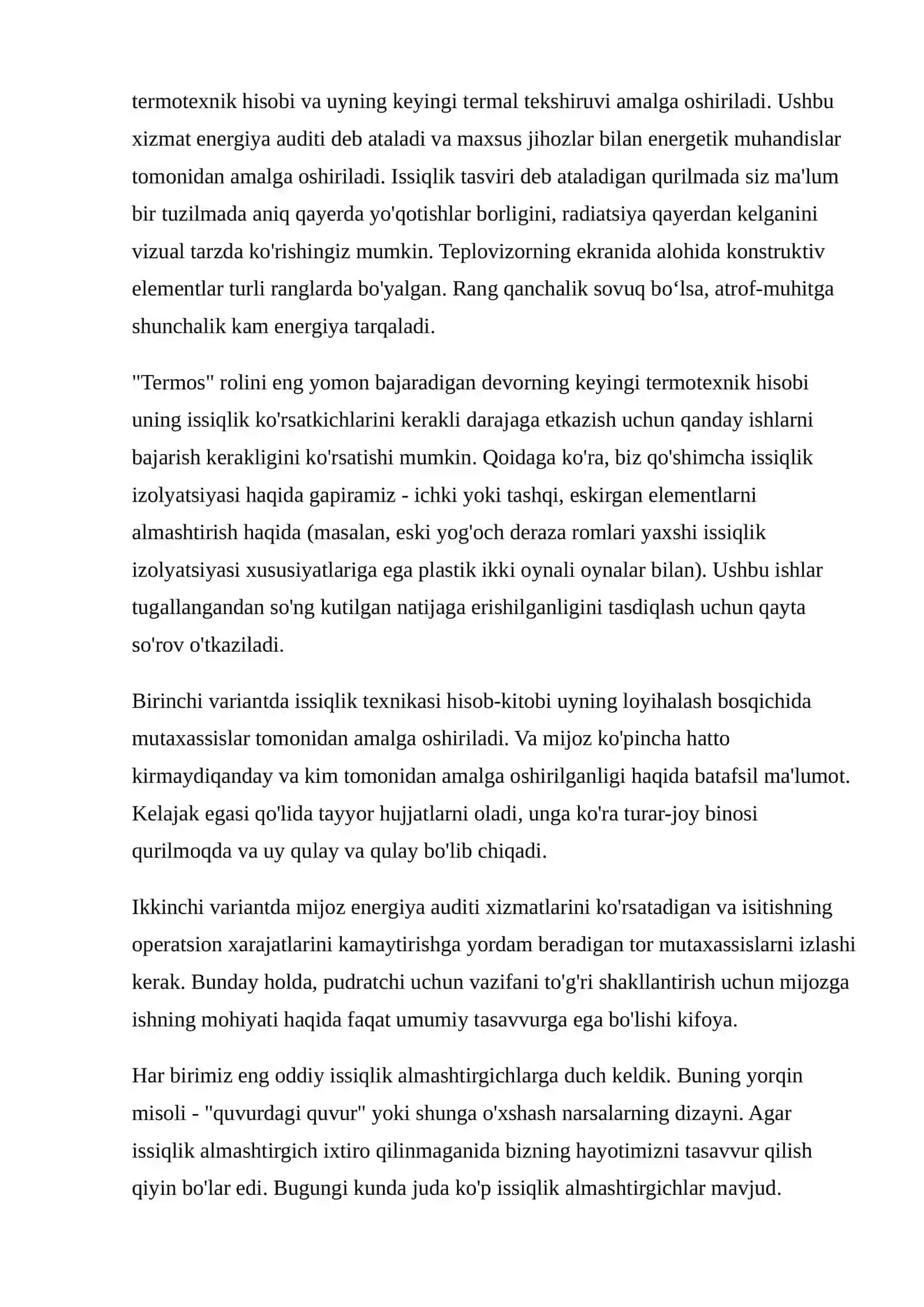 Qurilishda issiqlik texnikasi 4