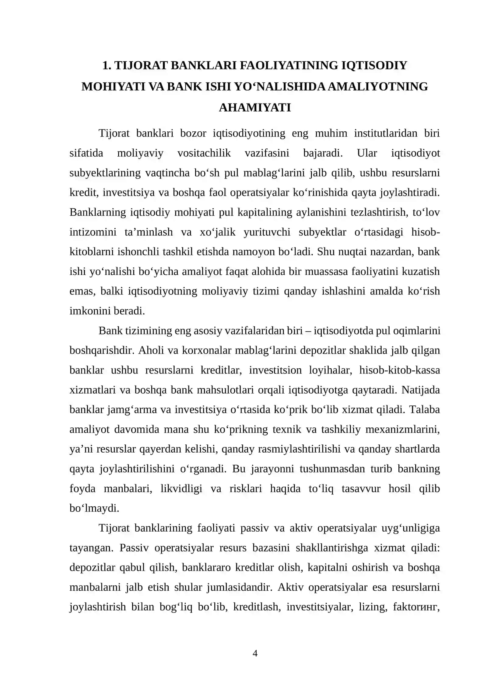 bank ishi amaliyot hisoboti 4