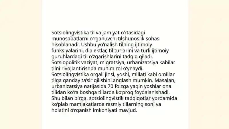 Tilshunoslikning zamonaviy yoʻnalishlari 4