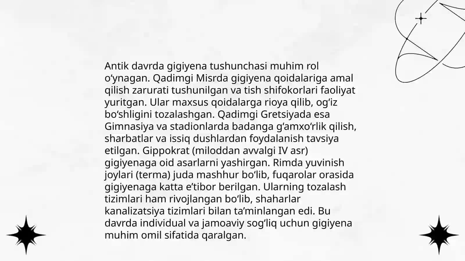Gigiyenaning rivojlanish tarixi 4
