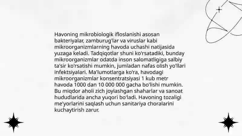 Kasalxona muhitidagi mikroorganizmlar 4