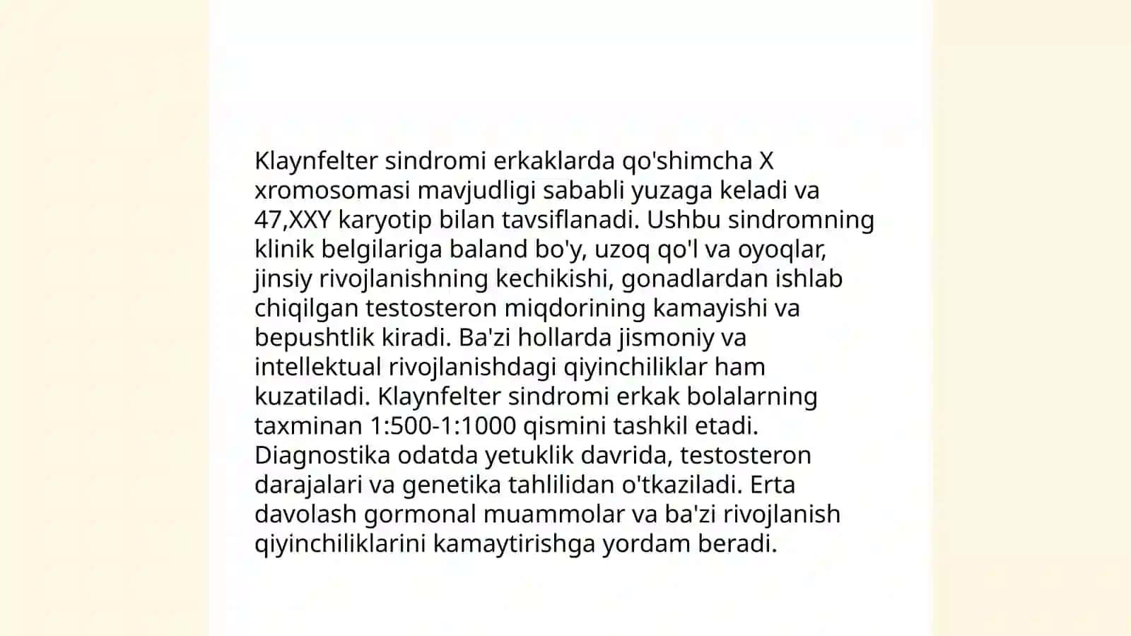 Klaynfelter sindromi 4