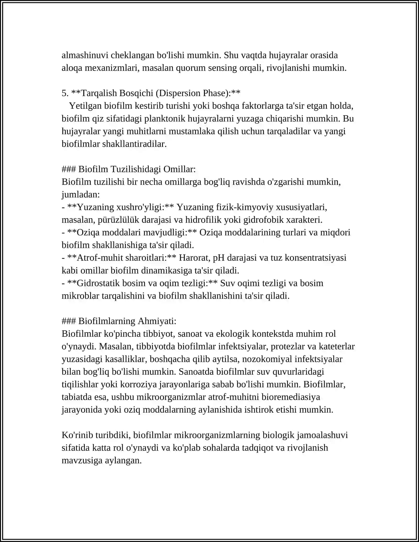BAKTERIYALARNING BIOPLENKASI 4