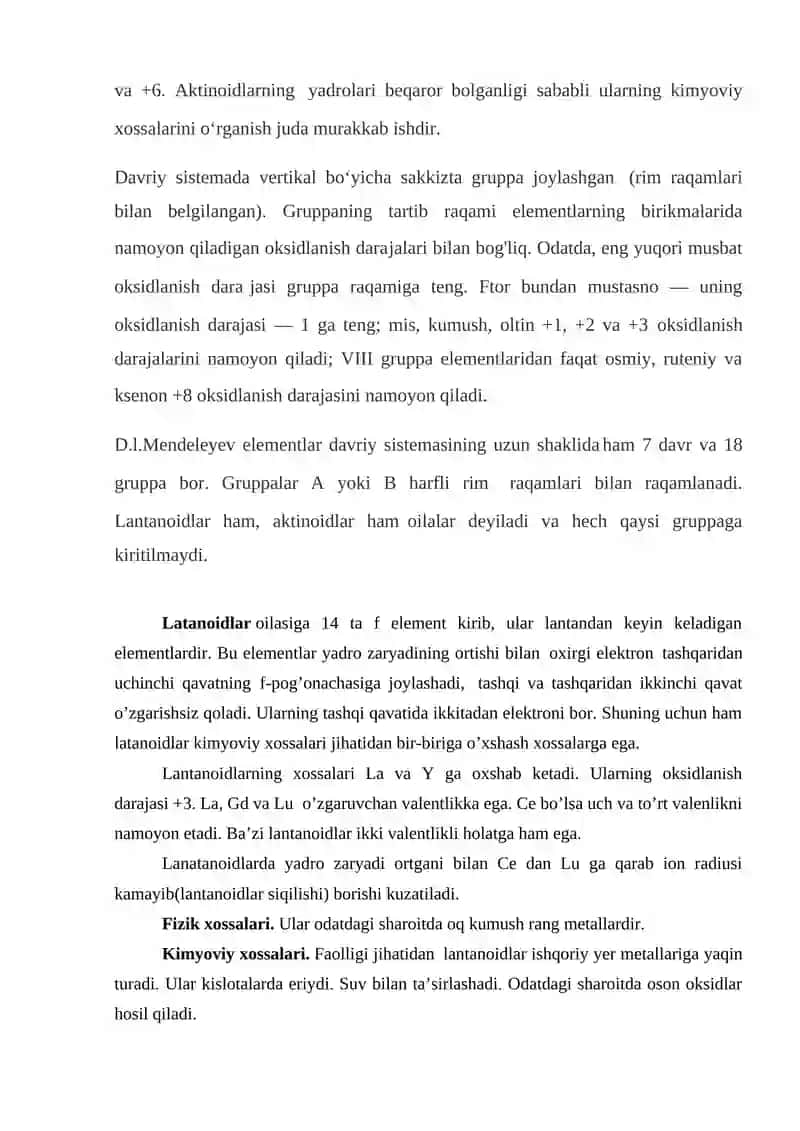 Lantanoidlar va aktanoidlar 4