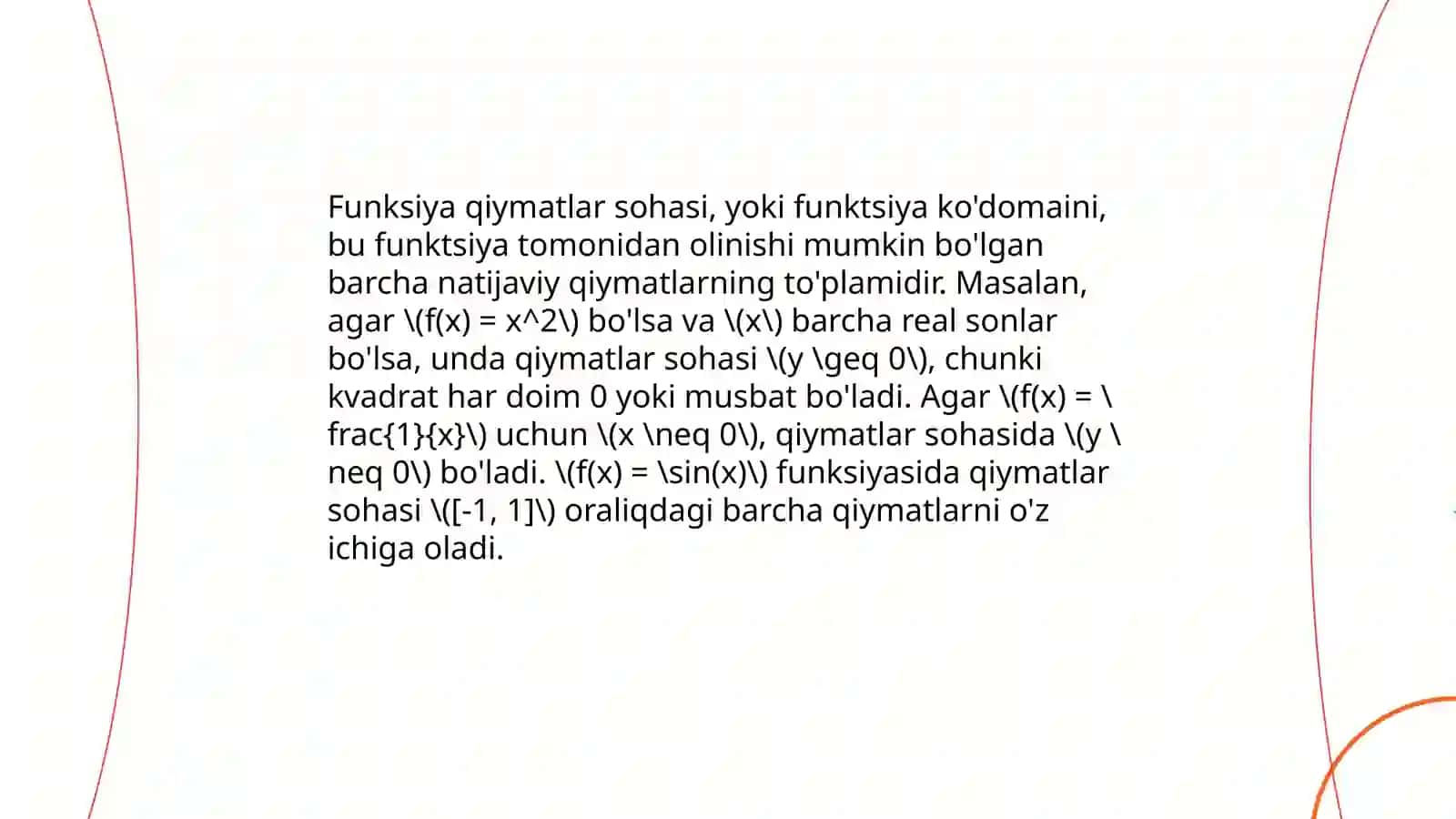 Funksiyaning grafigi 4
