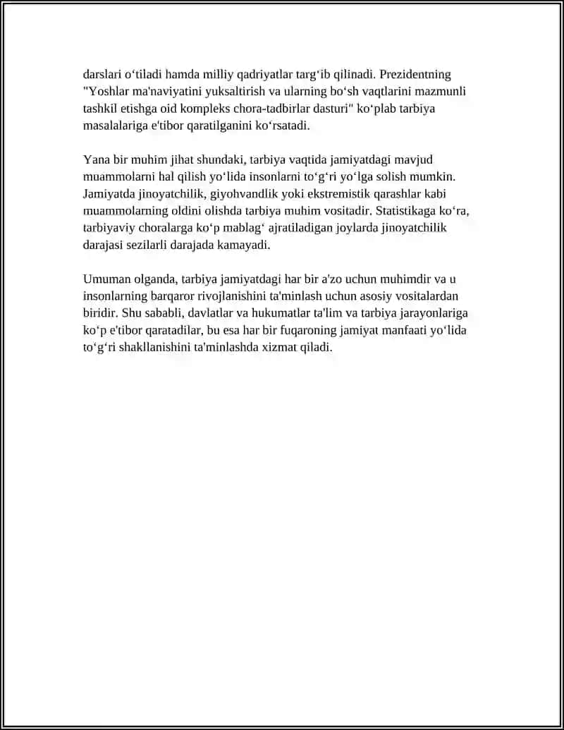 TARBIYA XAQIDA REFERAT 4