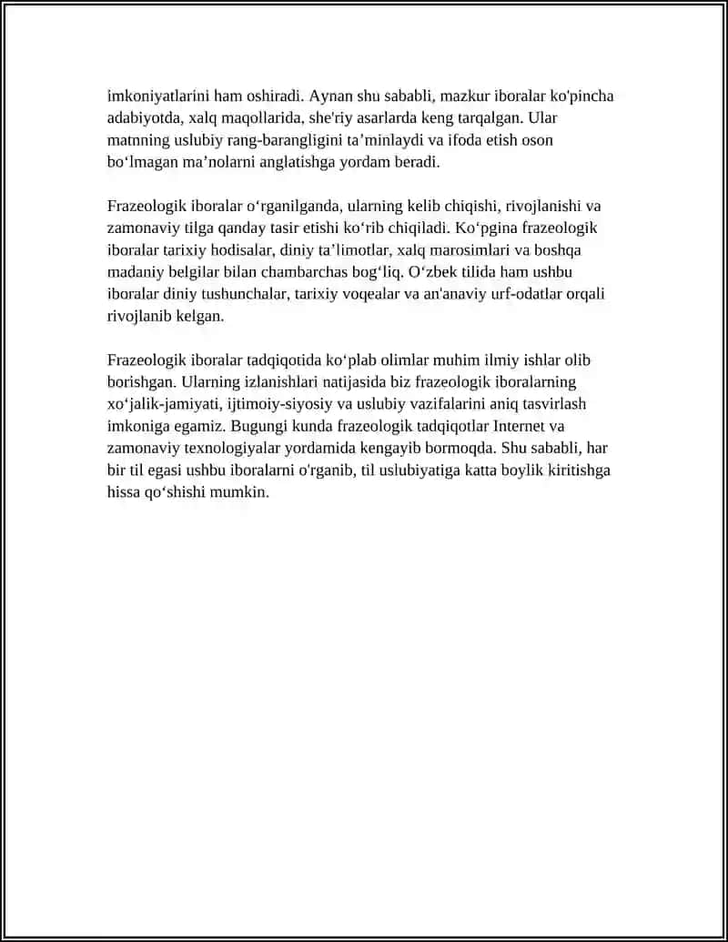 FRAZEOLOGIK BIRLIKLAR 4