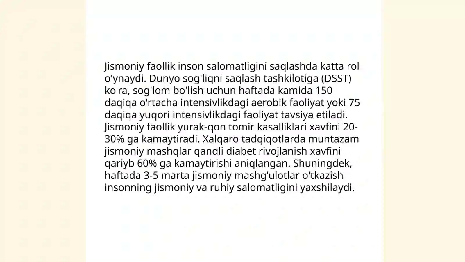 Salomatlik tushunchasi 4