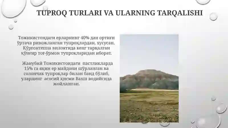 Tojikiston tuproqlari 4