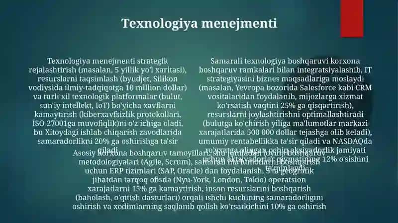 Korxona faoliyatini boshqarish asoslari 4