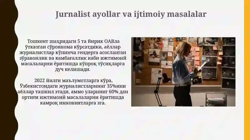Zamonaviy jurnalistikada ayollar roli 4