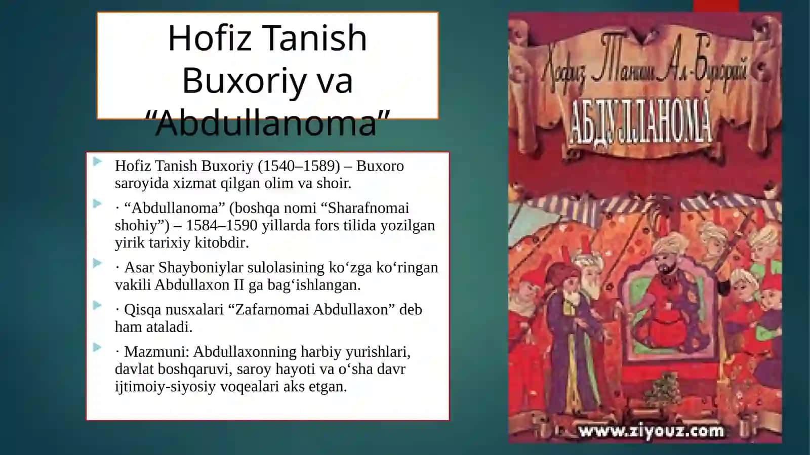 XVI—XIX ASRLARDA TARIXSHUNOSLIK 4