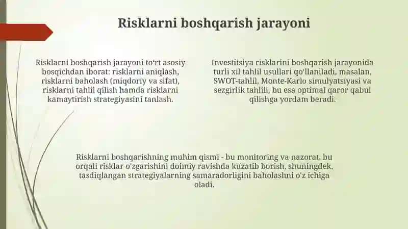 Investitsion risklarni boshqarish 4