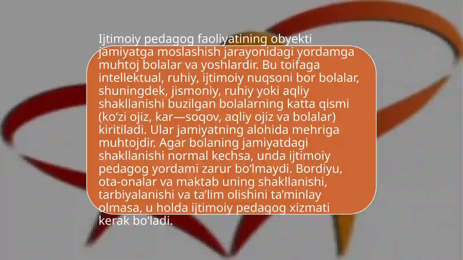 Ijtimoiy pedagog faoliyatining maqsadi 4