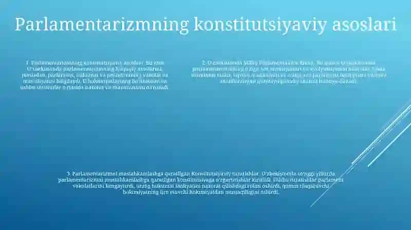 O'Zbekistonda Milliy Parlamentalizm Rivoji 4