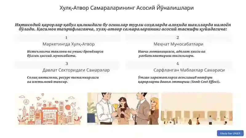 Хулқ-атвор иқтисодиёти 4