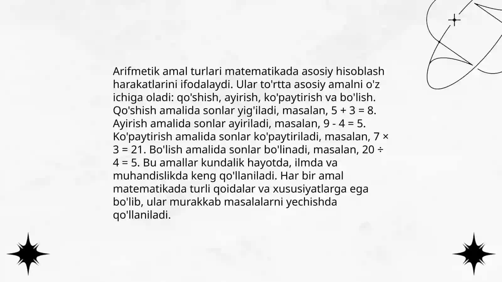 Nomanfiy butun sonlar ustida arifmetik amallarni o'rgatish metodikasi 4
