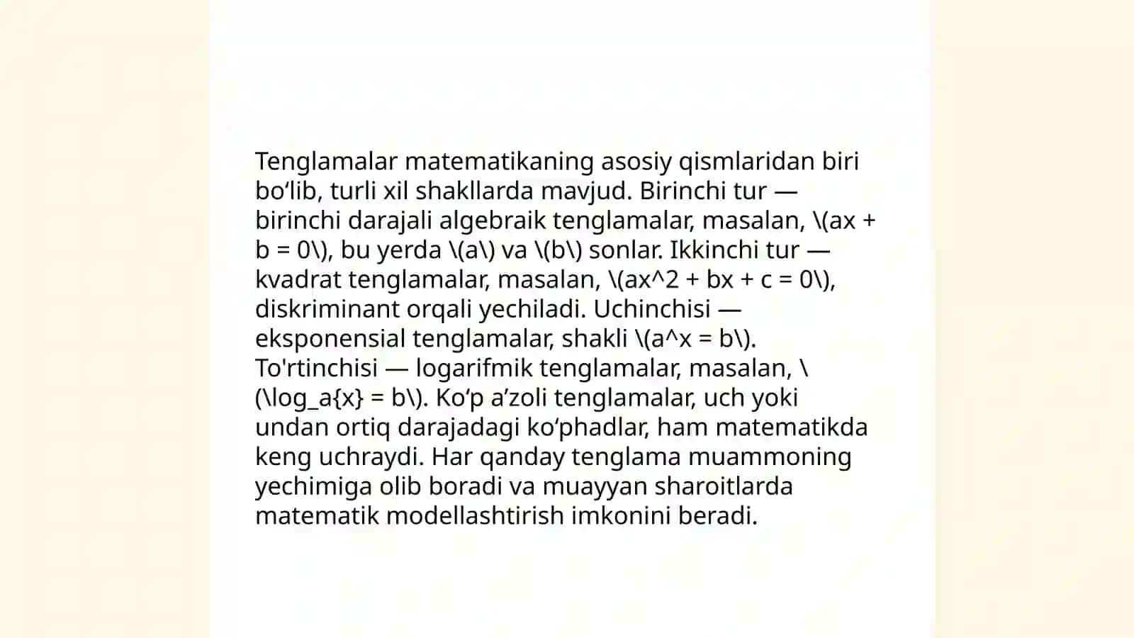 Chiziqli Differensial Tenglamalar 4