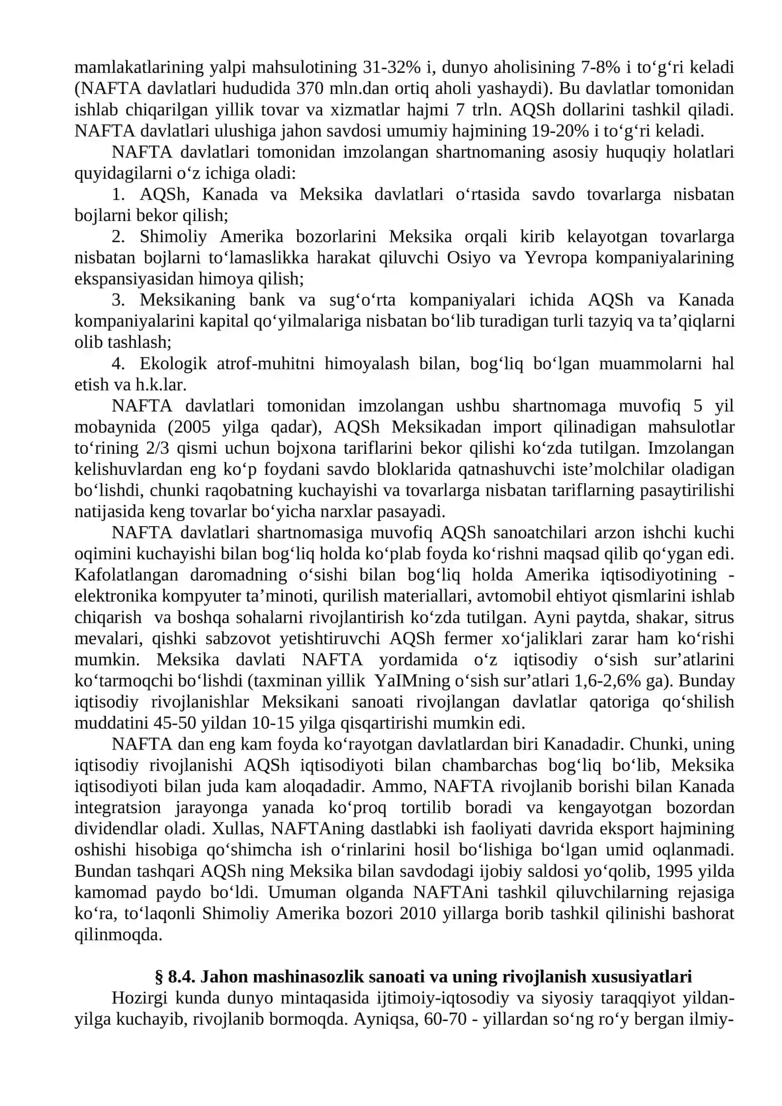 Jahon xo‘jaligida rivojlangan mamlakatlar iqtisodiyoti 4