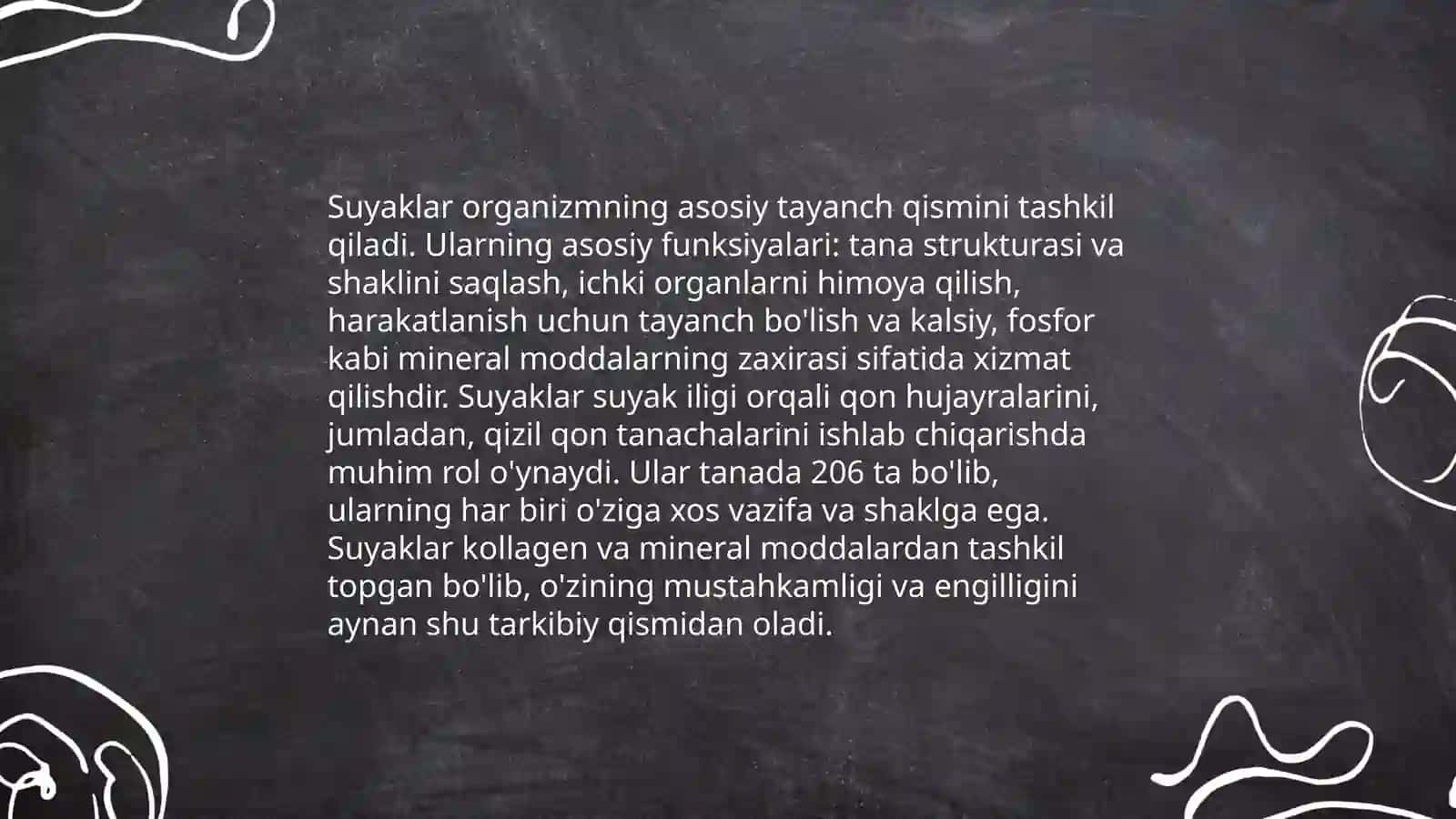 Suyaklar va ularning birikishi (taqdimot) 4