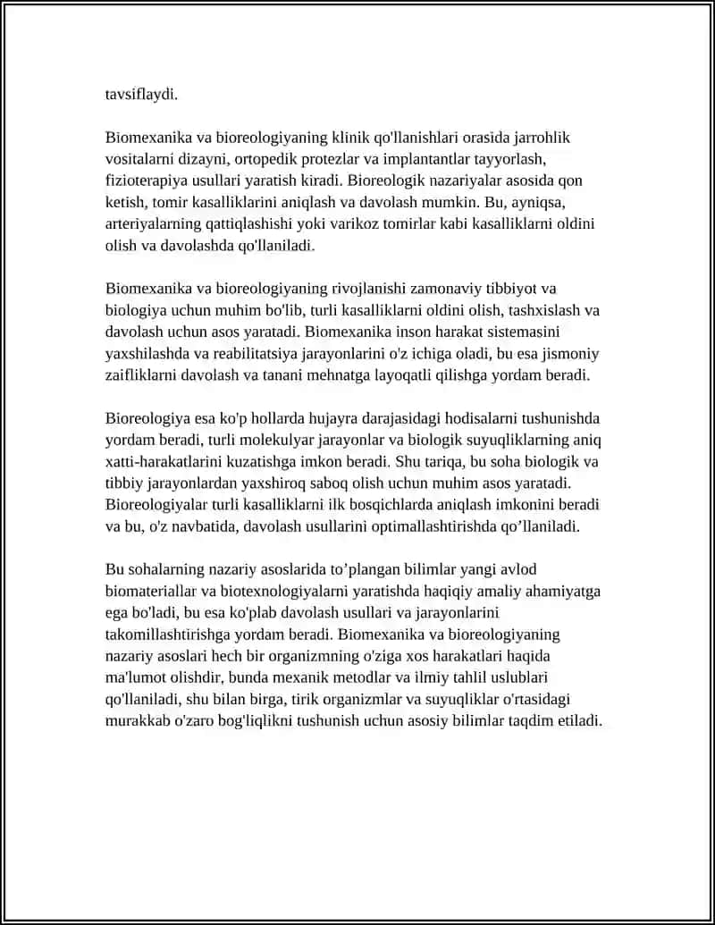 BIOMEXANIKA BIOREOLOGIYA 4