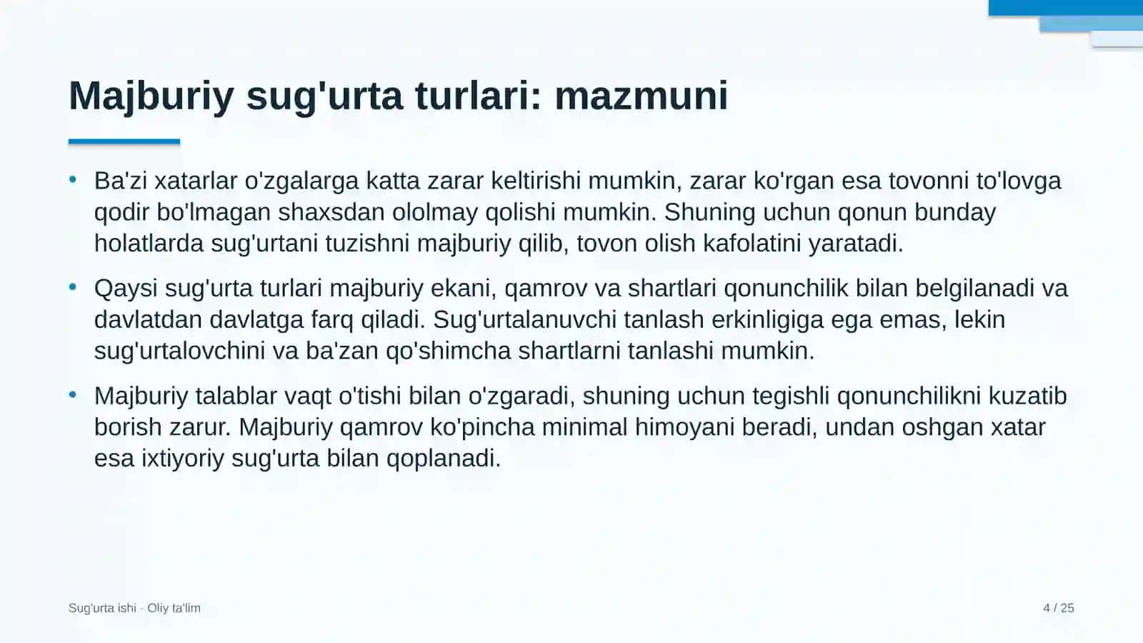 televideniyeda majburiy sug'urta turlari 6222 4