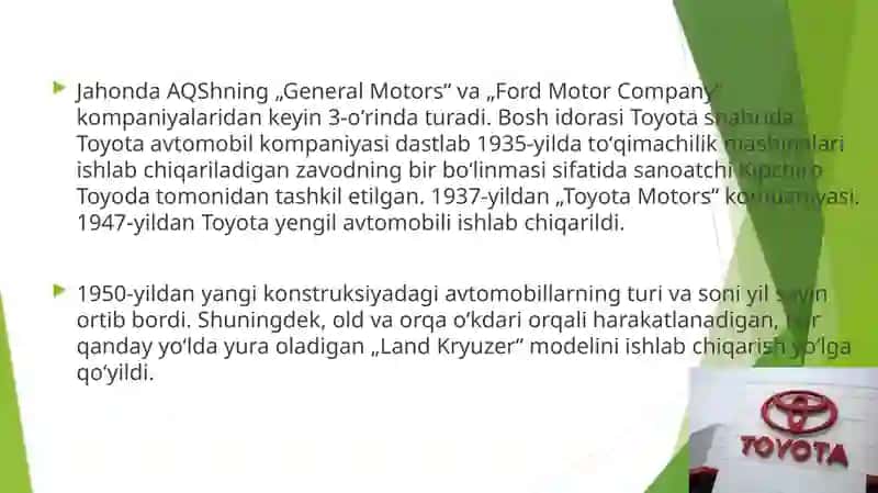 Tayota Motor Kampaniyasi 4