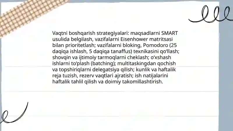 Shaxsiy akademik faoliyat va uni tashkil etish vositalari 4