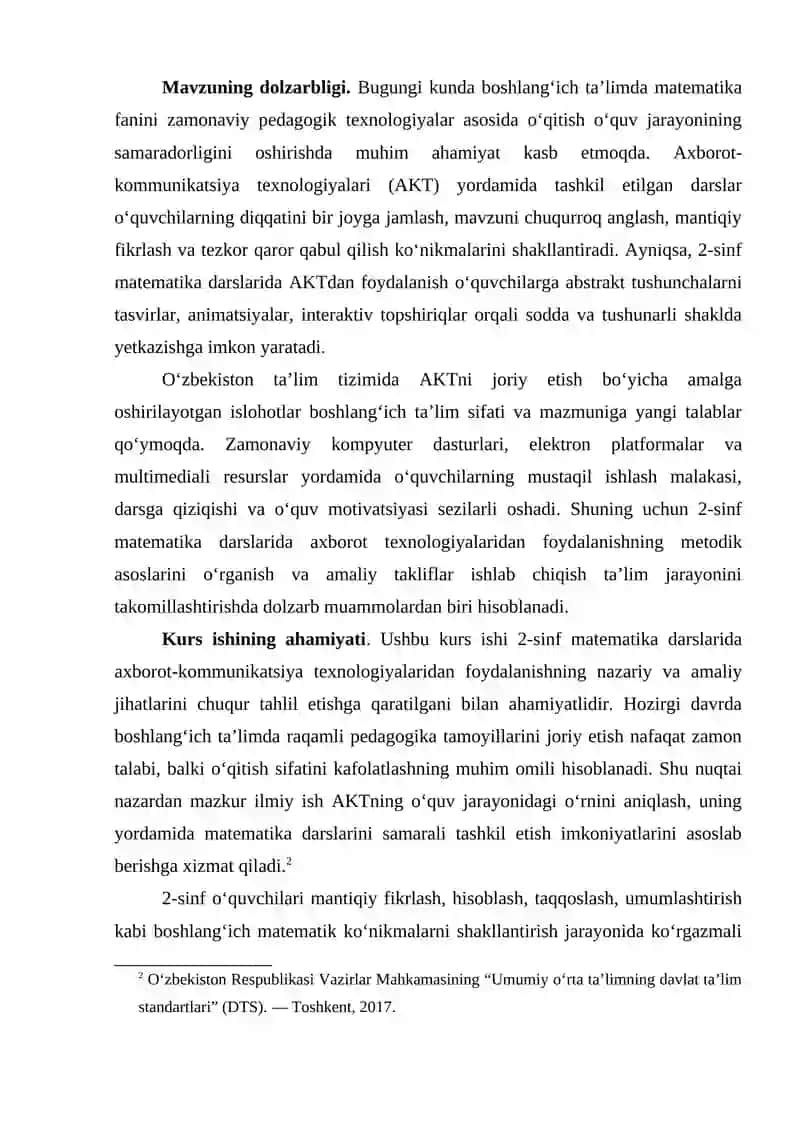 Matematika O‘qitish Metodikasi 4