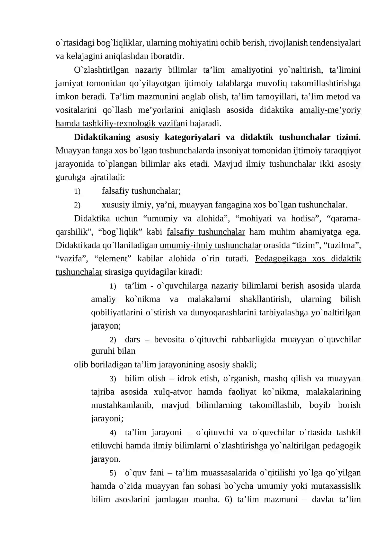 Didaktika TA’LIM NAZARIYASI SIFATIDA 4