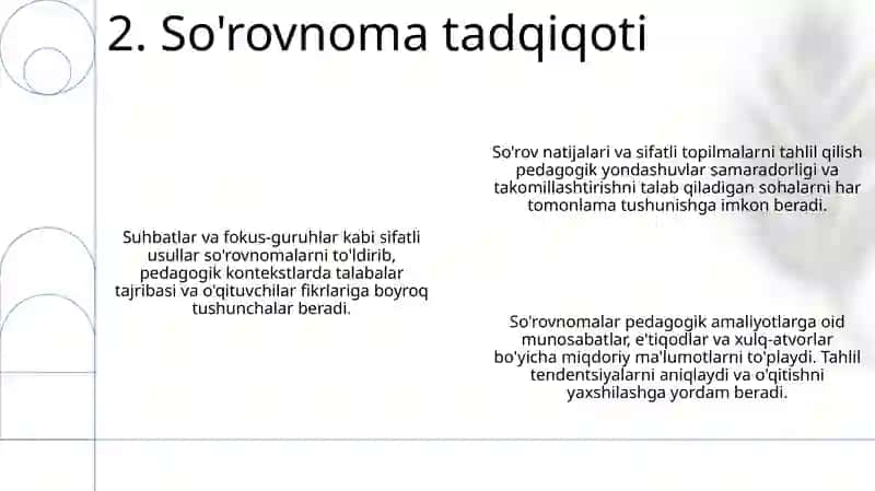 Pedagogika fanining ilmiy- tadqiqot metodlari 4