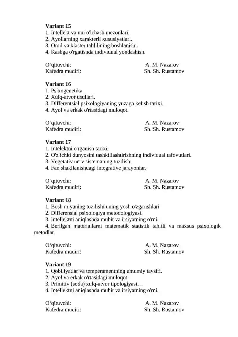 Differentsial psixologiya metodologiyasi 4