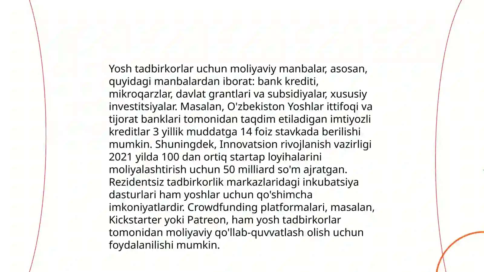 Yoshlar tadbirkorligi 4