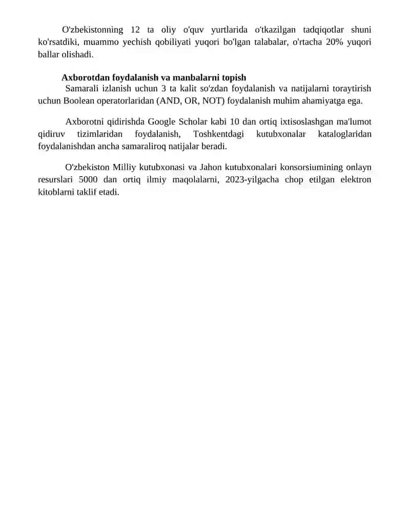 Akademik ko‘nikmalar va ularni shakllantirish 4