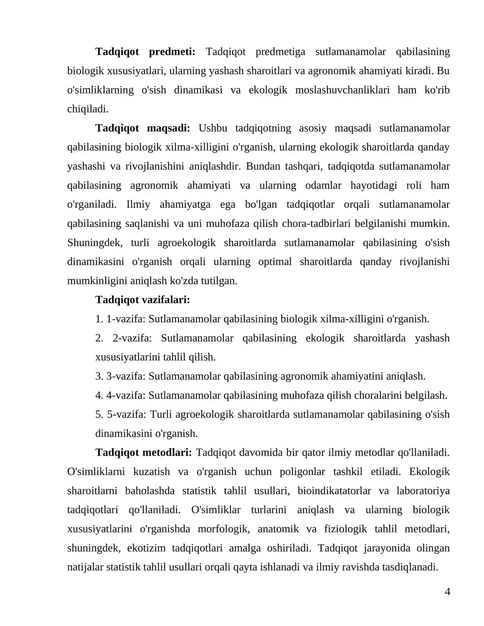 "Sutlamanamolar qabilasi" kurs ishi 4
