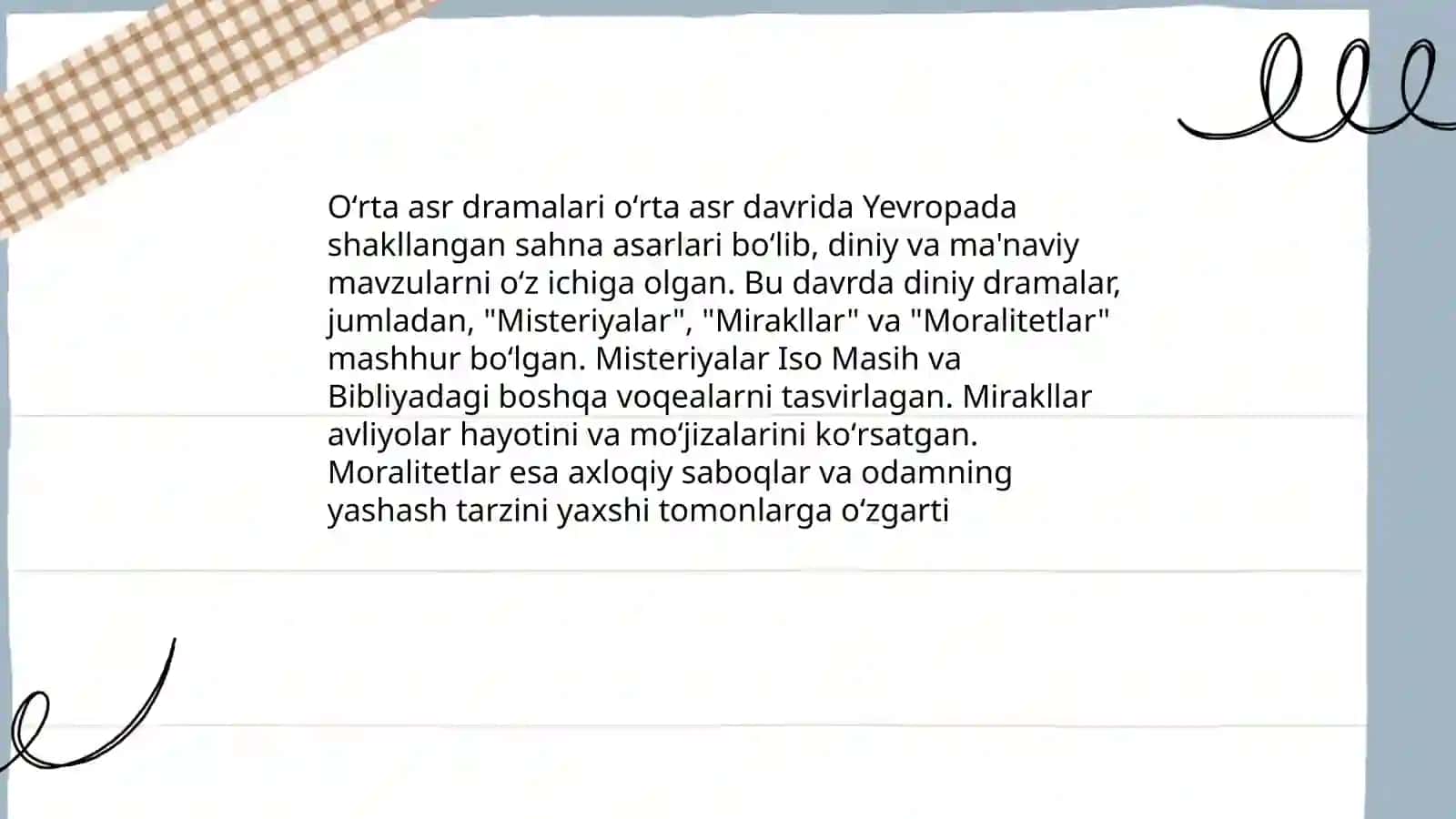 Drama janridagi asarlar bilan tanishish 4