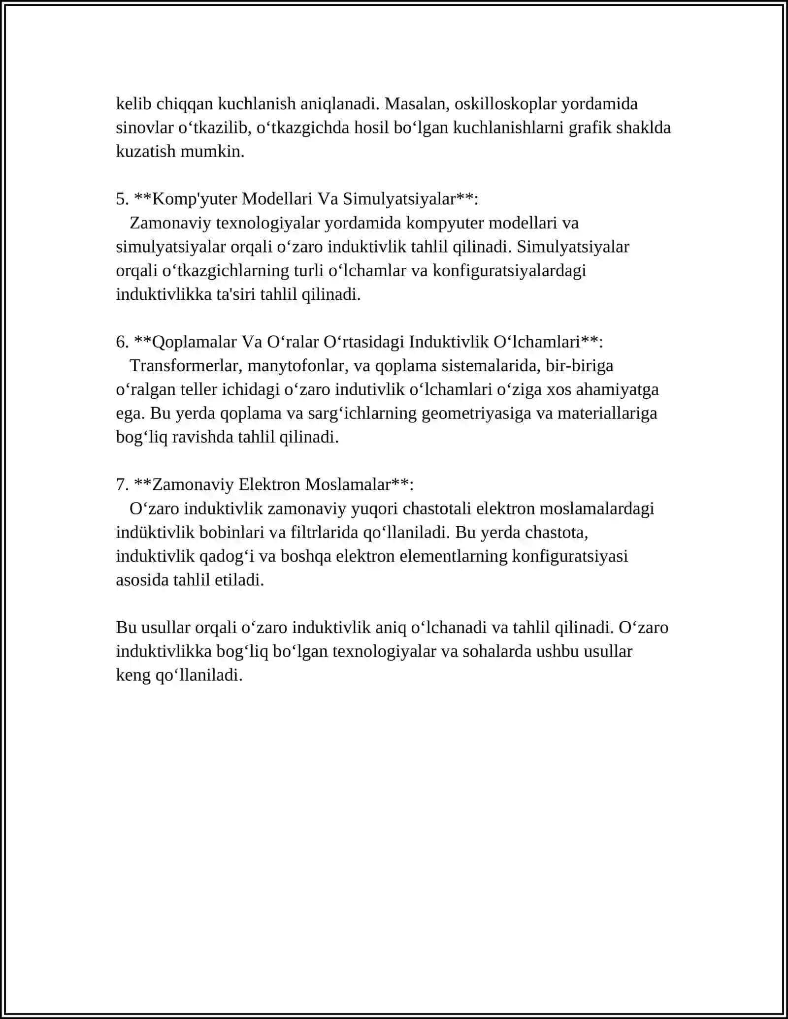 ELEKTR ZANJIRLARIDA O‘ZARO INDUKTIVLIK 4